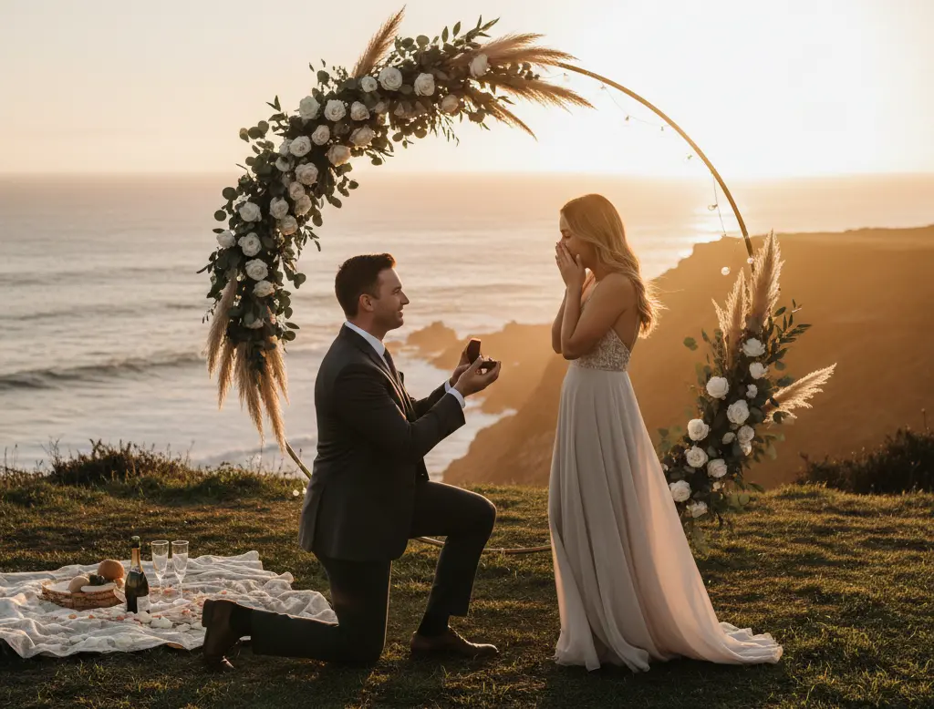 Organisation de fiançailles romantiques en Vendée